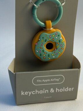 Heiday Donut Apple AirTag Keychain & Holder
